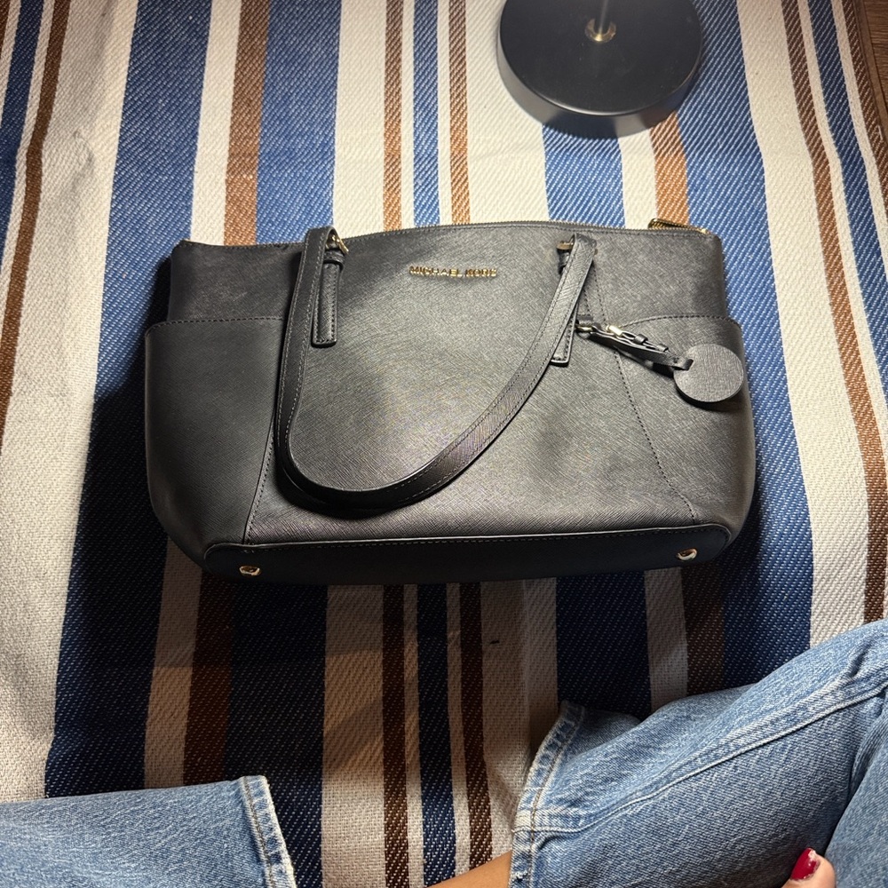 Michael Kors Black Leather Tote